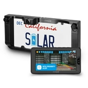 TYPE S Solar Powered Wireless Backup Camera with Backup Proximity Sensor License plate frame design, 3 min installation, universally compatible 6  HD dashboard monitor with motion sensor activation