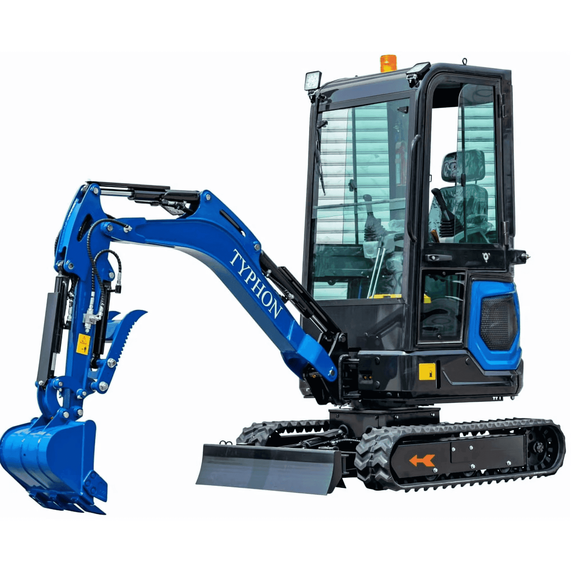 TYPHON, Mini Excavator, 18 FLEX PRO, 1.8 Ton with 12 Attachments