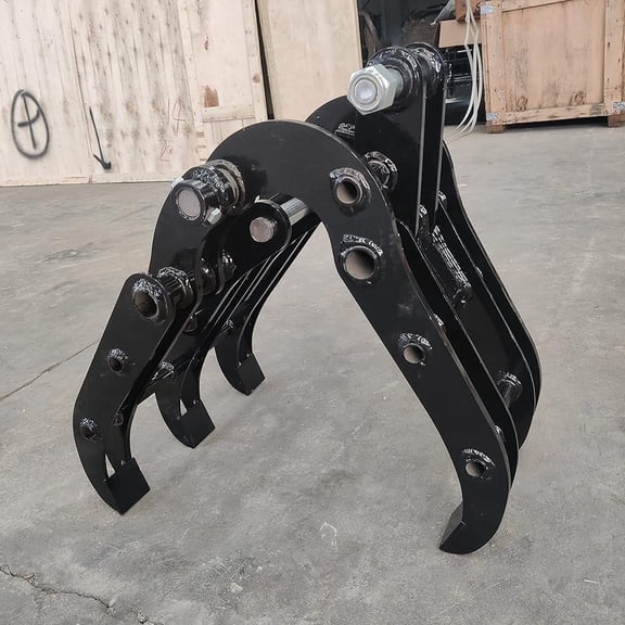 TYPHON Grapple Attachment for Mini Excavators – Durable Steel Exterior Accessory for Crawler Machines