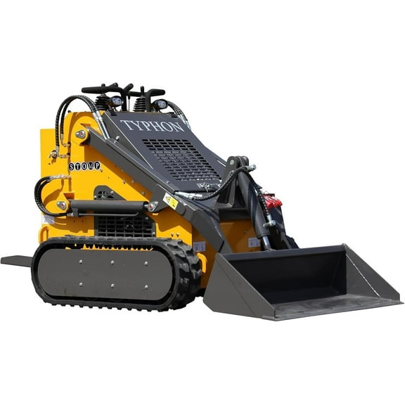 TYPHON STOMP Mini Skid Steer Loader, 23.5HP Gas Engine, 2000 lbs Capacity, Compact Design