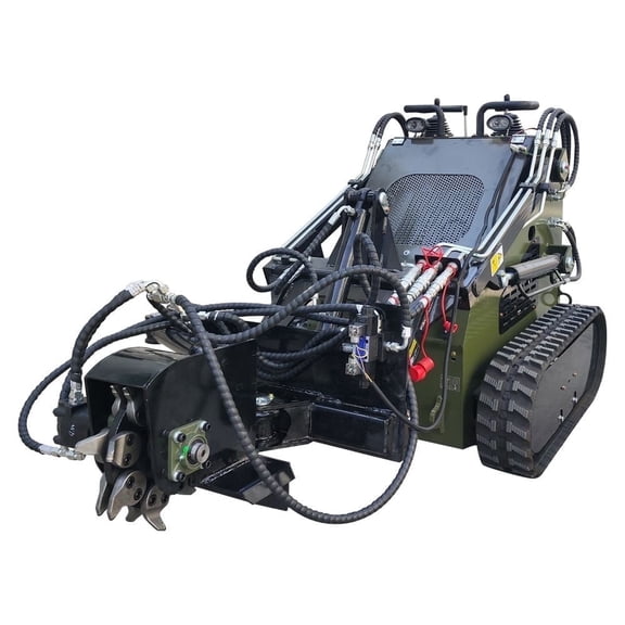 TYPHON STOMP Skid Steer Stump Grinder Attachment Hydraulic 16-Blade Cutting Wheel for Fast, Precise Tree Stump Removal & Land Clearing