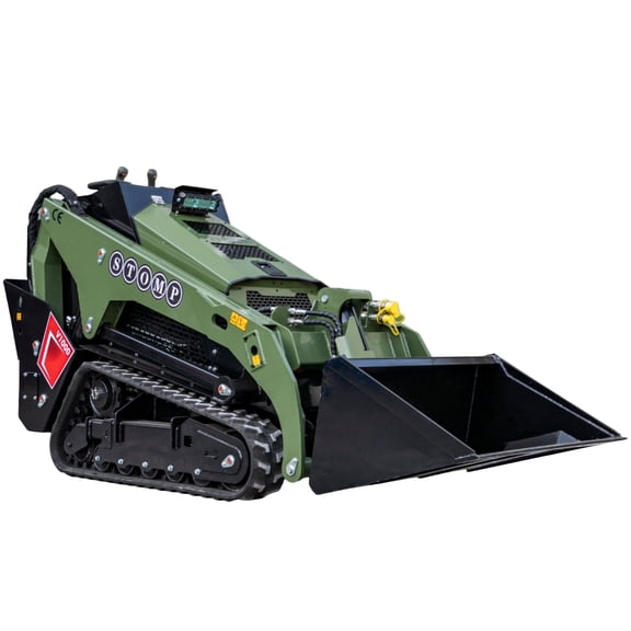 TYPHON STOMP V1000 Diesel Skid Steer Loader, 24HP Kubota D1105 Engine, Compact 1.5 Ton Pilot Control