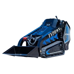 TYPHON STOMP X1300 Mini Skid Steer Loader, 25HP Kubota D1105 EPA Diesel Engine, Compact Track Loader, Vertical Lift, High-Pin Boom