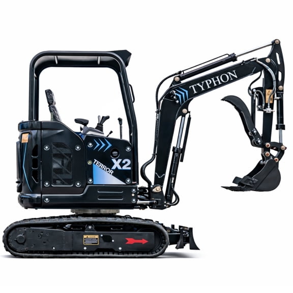 TYPHON TERROR X2 MAX 2.5 Ton Mini Excavator with Yanmar Engine & Thumb Clip