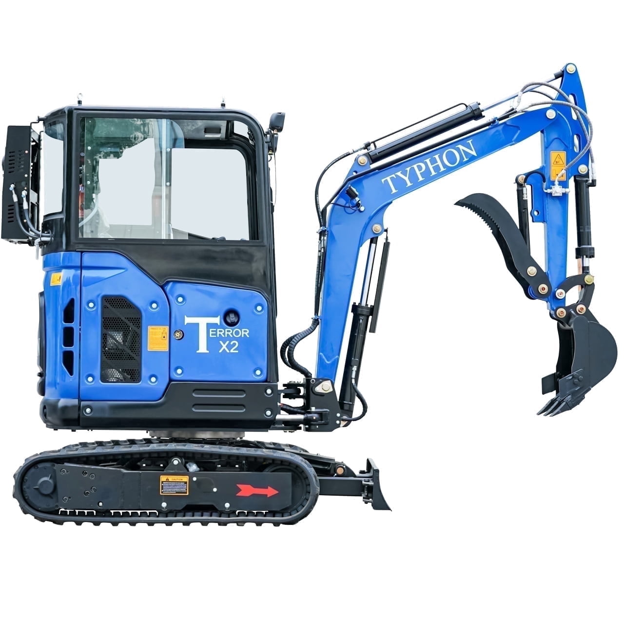 TYPHON TERROR X2 Mini Excavator, 2.7 Ton, EPA Certified Kubota