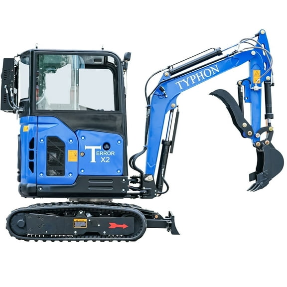 TYPHON TERROR X2 Mini Excavator, 2.7 Ton, EPA Certified Kubota V1505 Diesel Engine