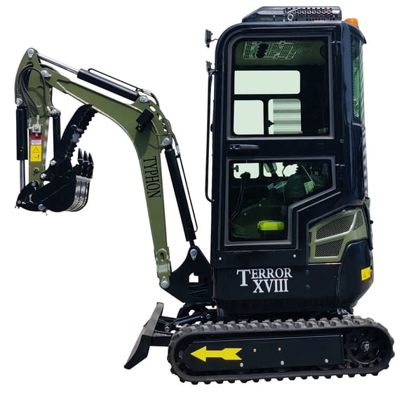 TYPHON TERROR XVIII Prestige 2 Ton Mini Excavator KUBOTA Diesel Engine USA