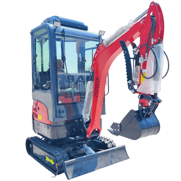 TYPHON Terror XVIII Prestige 2 Ton Mini Excavator with Kubota D902 Engine & AC Cabin