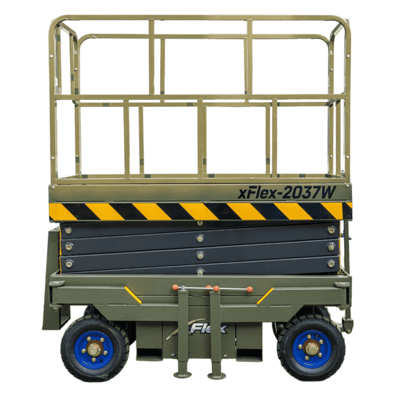 TYPHON XFLEX-2037W Walk-Behind Scissor Lift 20ft Height 1102lb Capacity Electric 110V Lift