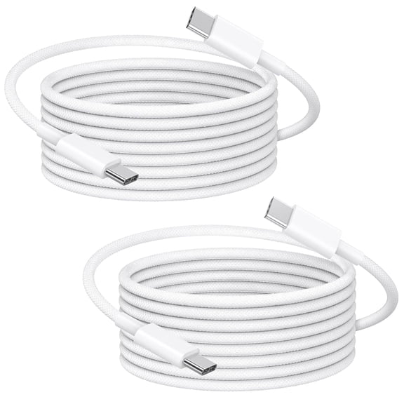 TYPPKMM 2-Pack USB-C 60W Fast Charging Cable for Samsung Galaxy S25 S24 6FT