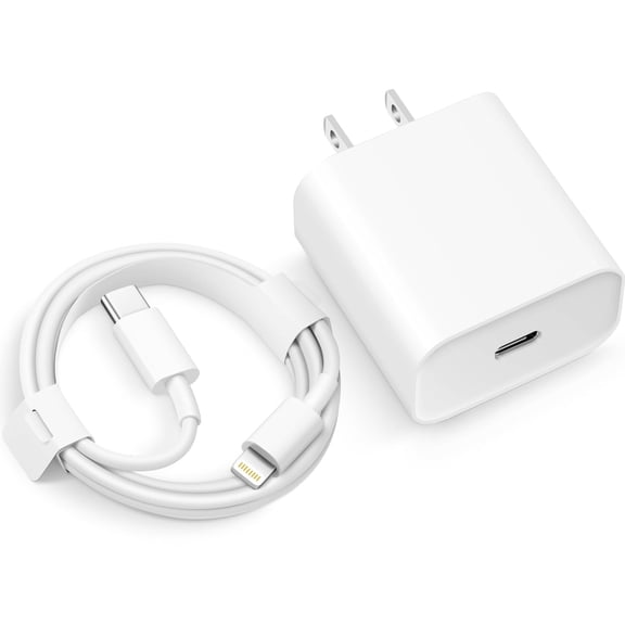 TYPPKMM 20W USB-C Fast Charger Plug Compatible with iPhone 15/14/13, iPad Air 2022 Standard - Compa