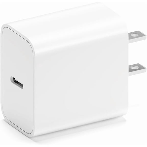 TYPPKMM 20W USB-C PD Power Adapter Compatible with iPhone 15 Pro/14 Pro, iPad mini 5/6, Pixel 7