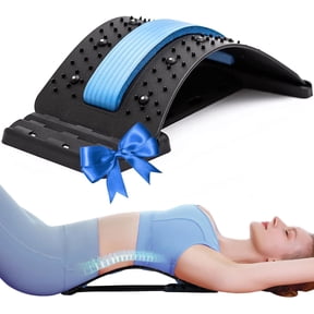 TYPPKMM 4-Level Back Cracker ABS Spine Alignment Massager, Blue