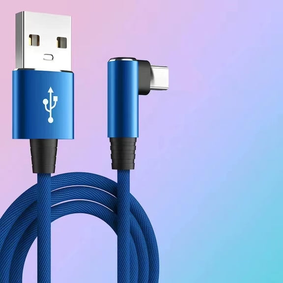 TYPPKMM 5A USB Type C Cable with 90 Degree for Xiaomi Redmi Huawei