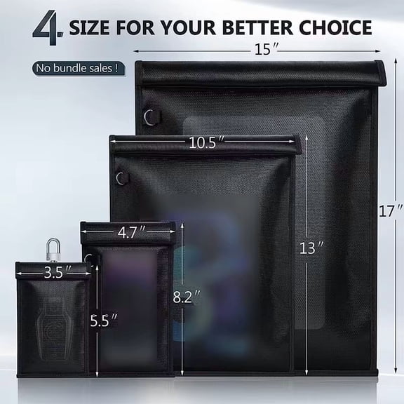 TYPPKMM Car Key Signal Shielding Bag Rfid Blocking Pouch Car Key Faraday Bag Rf Signal Blocker