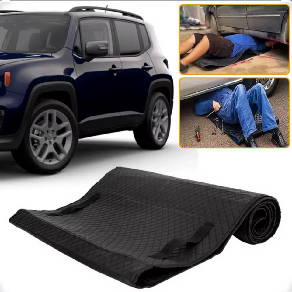 TYPPKMM Anti-Fatigue Floor Mats, Rear, Black