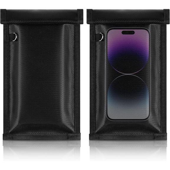 TYPPKMM Faraday Bags for Phones Car Keys, Anti-Theft Signal 2Pack