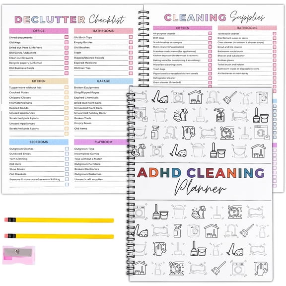 TYPPKMM Household Cleaning Planner, Daily Task Checklist Organizer for Home Use