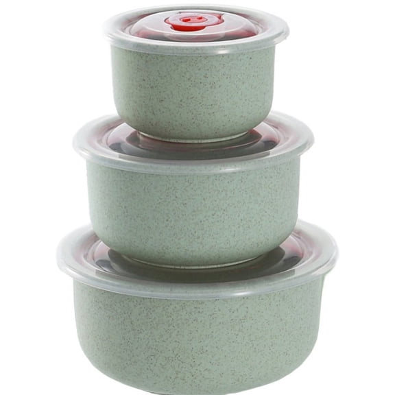 TYPPKMM Mixing Bowls with Lids, Plastic Nesting Bowls Set, Storage Bowls, Microwave Safe Mixing Bowl Set, 3 Bowls 3 Lid