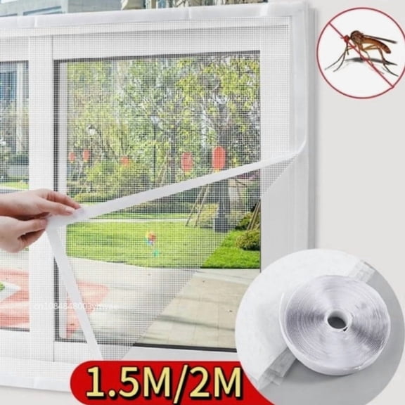 TYPPKMM  Reusable Bedroom Anti Fly Mosquito Window Diy Net for Window Ecoflow Insects Magnetic Mosquito Net Door Flying Screens