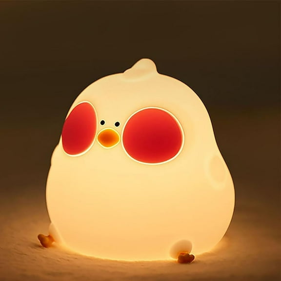 TYPPKMM Squishy Bunny Night Light, Cute Easter Rabbit, Bunny Lamp, Led Big Face Rabbit Decor, Novelty Gifts, Dimmable Rechargeable Light up Bunnies, Nursery Room College Dorm Touch Nightlight