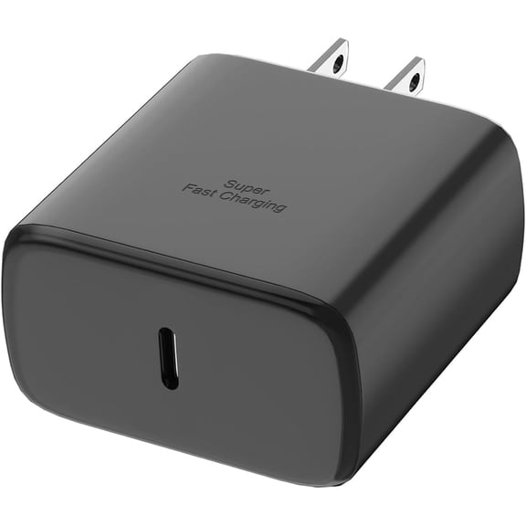 TYPPKMM Super Fast Charger 45W USB-C for Samsung Galaxy Black