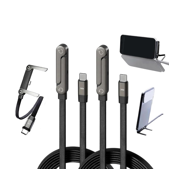 TYPPKMM USB-C Aluminum Tip Fast Charging Cable, Compatible with iPhone, Samsung, iPad