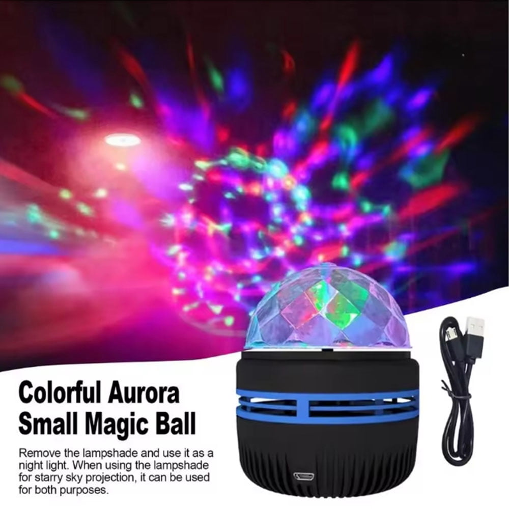 TYPPKMM USB Galaxy Projector Aurora RGB 5V Night Light Auto Rotating ...