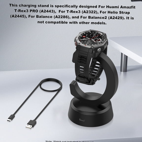 TYPPKMM for Huami Amazfit T-Rex3 Pro USB Charging Dock