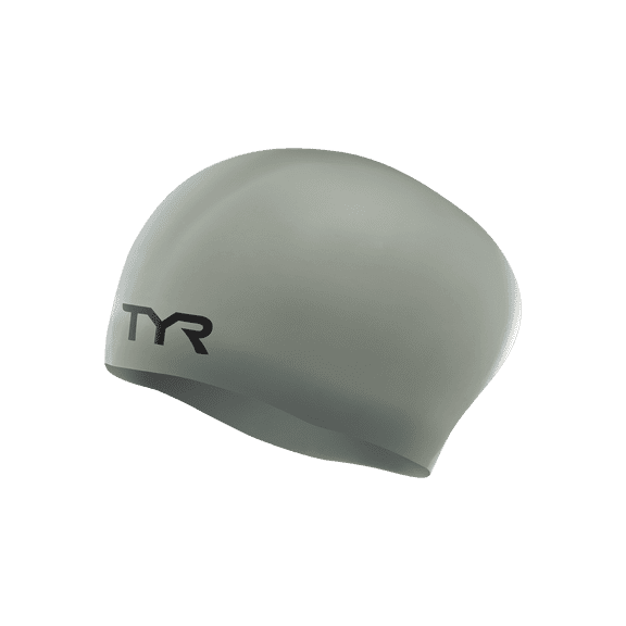 TYR ADULT LONG HAIR SILICONE WRINKLE-FREE SWIM CAP