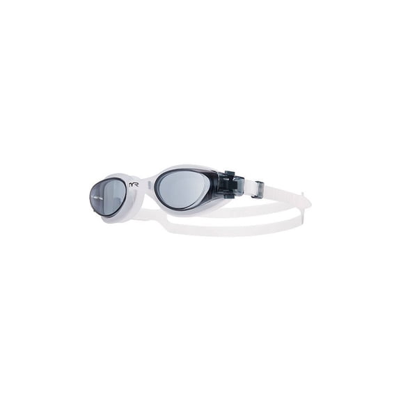 TYR Adult Fit Vesi Non-Mirrored Swim Goggle - Smoke/White