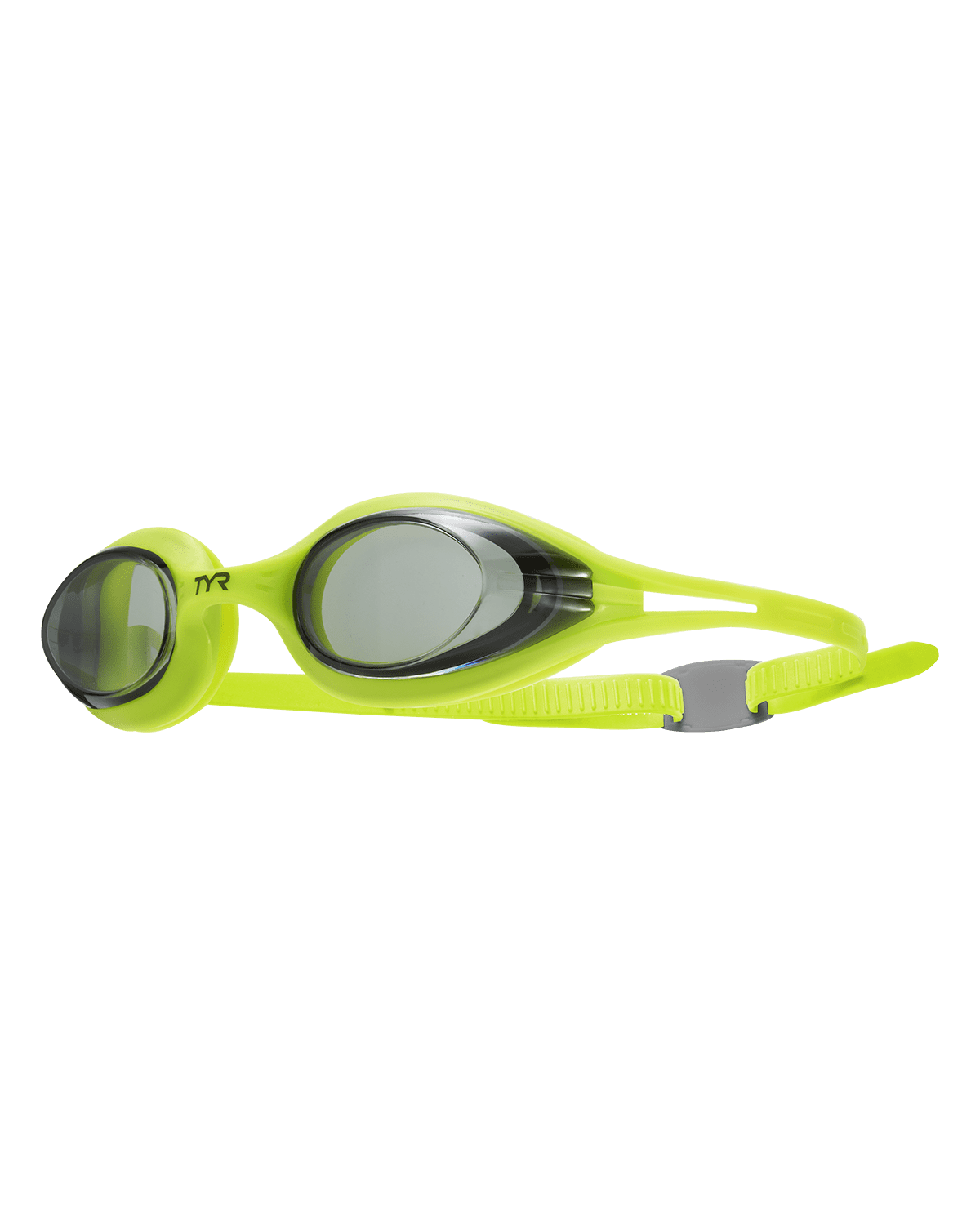 TYR Hydra Flare Adult Swim Goggles, Non-Mirrored, Lime