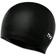 thumbnail image 1 of TYR Adult Fit Latex Swim Cap - Black, 1 of 3