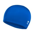 thumbnail image 1 of TYR Adult Fit Lycra Swim Cap - Royal, 1 of 4