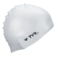 thumbnail image 1 of TYR Silicone Swim Cap for Men and Women – Wrinkle-Free, Durable & Tear Resistant, Low Drag Training & Competition Cap, White, 1 of 2