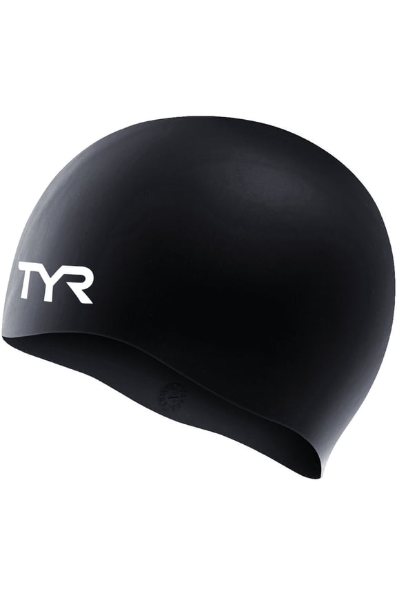 Silicone Swim Cap for Men and Women – Wrinkle-Free, Durable & Tear Resistant, Low Drag Training & Competition Cap, Black