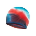 thumbnail image 1 of TYR Adult Silicone Swim Cap, Red White Blue LCSM642, 1 of 1