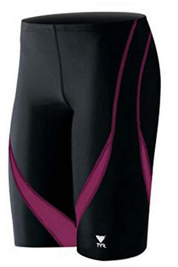 Alliance Splice Jammer Swimsuit, Black/Burgundy, Size 26