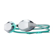 TYR Black Ops Mirrored Womens Fit Goggle - Silver/Mint