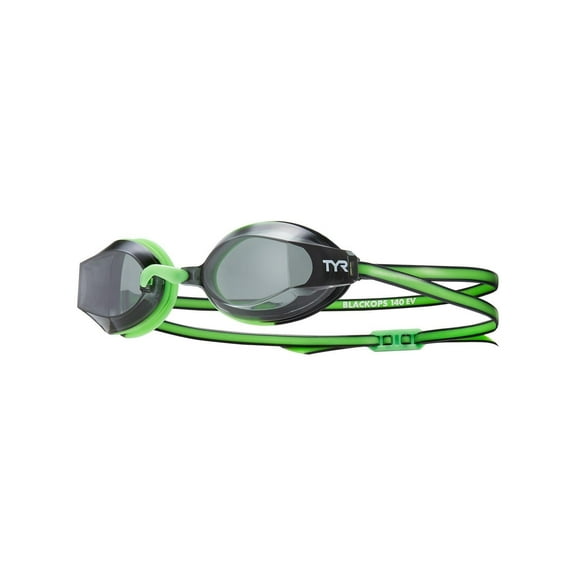 TYR Black Ops Non-Mirrored Junior Fit Goggle - Smoke/Green