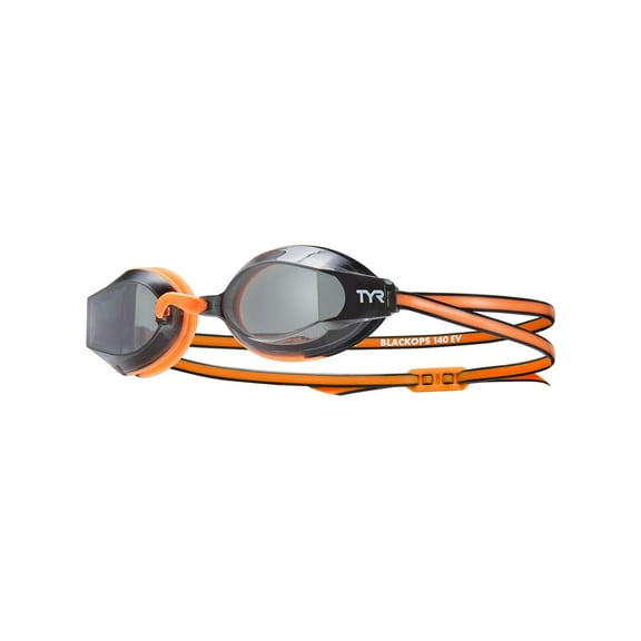 TYR Black Ops Non-Mirrored Junior Fit Goggle - Smoke/Orange