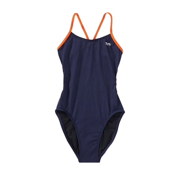 TYR CHEX7Y40624 Hexa Cutoutfit Swimsuit Navy/Org 24