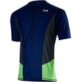 thumbnail image 1 of TYR Competitor Multi-Sport Top - Navy/Gray, Short Sleeve, Men's, Large, 1 of 2