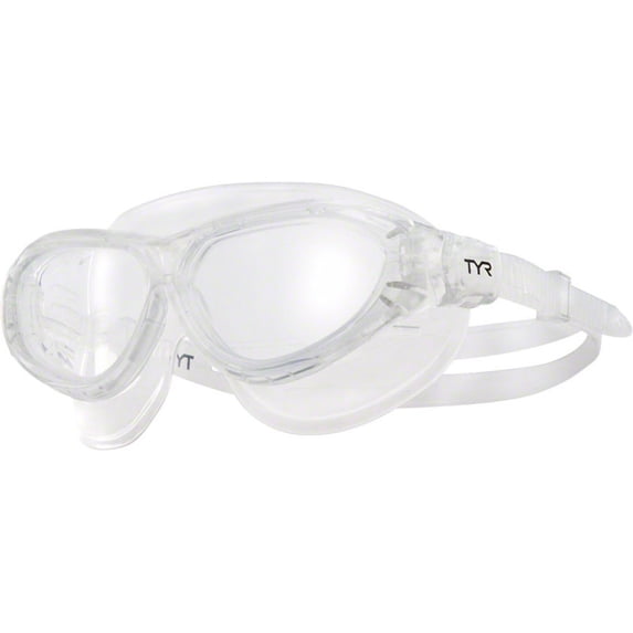 TYR Flex Frame Swim Mask: Clear Frame/Clear Lens