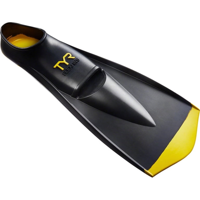 TYR FlexFins 2.0 Pinne Da Nuoto Uomo/Donna – Nero/Giallo, Taglia Unisex 5-7/6.5-8.5 | Taiwán