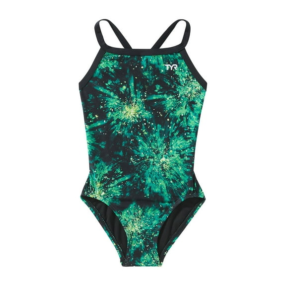 TYR Girls' Radiant Flaire Diamondfit One Piece Swimsuit