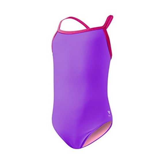 TYR Girls Solid Diamond-Fit Swimsuit