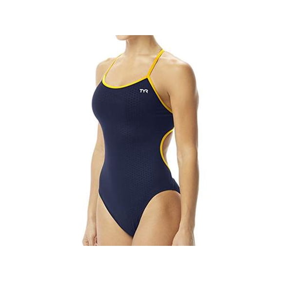 TYR Hexa Trinityfit, Navy/Gold, 34, Navy/Gold, Size 34
