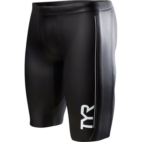 TYR Hurricane Cat 1 NEO Men's Neoprene Training and Racing Shorts: Black/Gray MD
