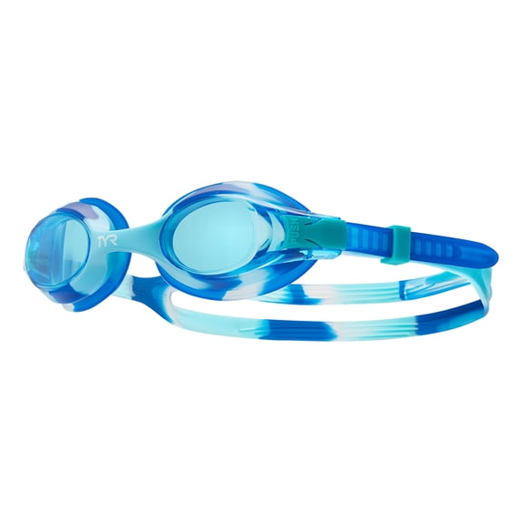 TYR Swimple Kids' Swim Goggles – Youth Goggles with Anti-Fog, UV Protection, Adjustable Fit, Blue